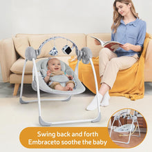 Load image into Gallery viewer, LADIDA Electric Baby Swing Speed Control Timer Music &amp; Toys 276