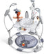 LADIDA Stationary Jumperoo Baby Bouncer Chair Acrobat - 360° Rotating Seat, Musical Toys, and Adjustable Heights (Grey Rabbit) 2504