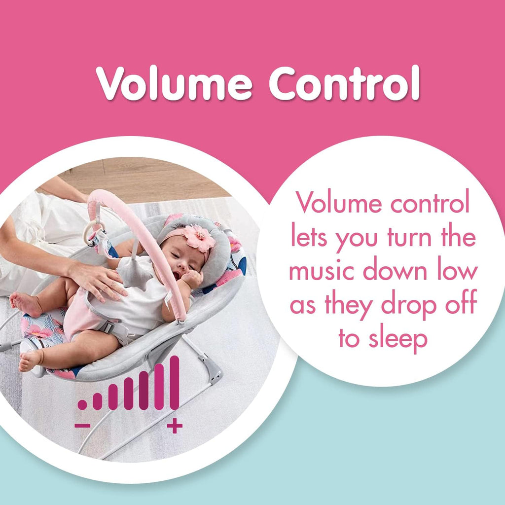 LADIDA Sakura Baby Bouncer With Soothing Music and Viberation-147