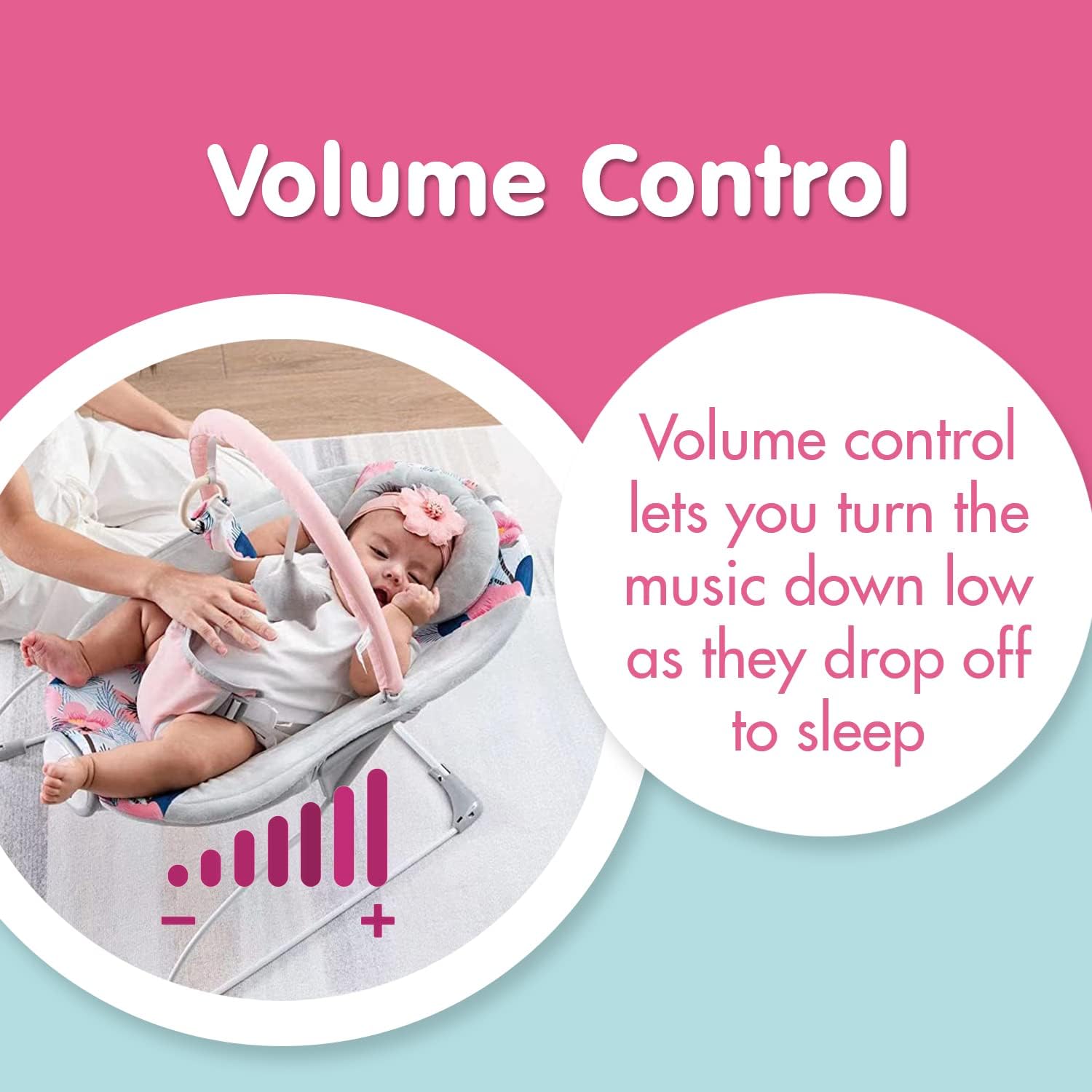 LADIDA Sakura Baby Bouncer With Soothing Music and Viberation-147