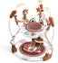 LADIDA Stationary Jumperoo Baby Bouncer Chair Acrobat - 360° Rotating Seat, Musical Toys, and Adjustable Heights (Brown Bear) 2502