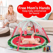 Load image into Gallery viewer, LADIDA Baby Play Mat &amp; Gym, 3-in-1 Watermelon Tummy Time Mat, Oversize Baby Playmat for Babies with Sunshade, Non-Slip Washable Baby Mat, for Newborn, Suitable from Birth