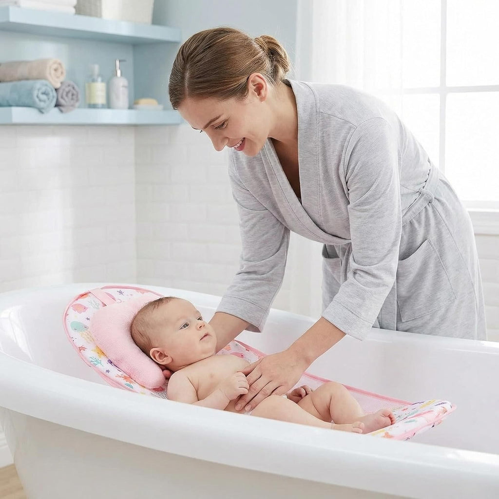Pink Sea Life Baby Foldable Adjustable Bather Seat, 284