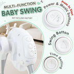 LADIDA Electric Baby Foldable Forest Party Baby Swing with Speed Control, Timer, Music & Toys 2404