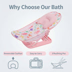 Pink Sea Life Baby Foldable Adjustable Bather Seat, 284