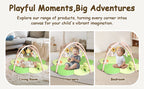 LADIDA Baby Play Mat & Activity Gym – Large Clover Tummy Time Mat Green 2404