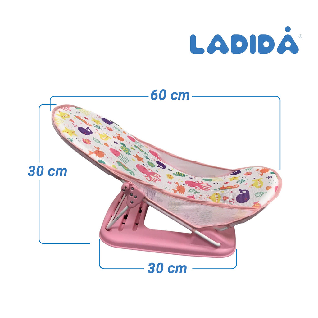 Pink Sea Life Baby Foldable Adjustable Bather Seat, 284