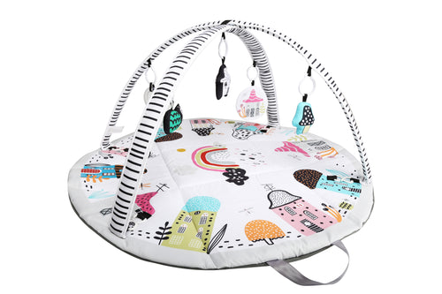 Ladida Little Village Baby Playmat 2 in 1, easily converts into a travel hand bag