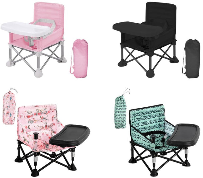 LADIDA Toddler Foldable Travel Booster Seat Chair Hover Image