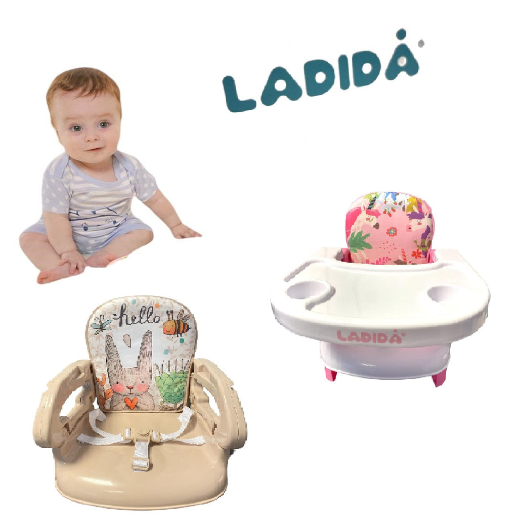 Deluxe Bunny Beige Baby Foldable Booster with Removable Tray 152