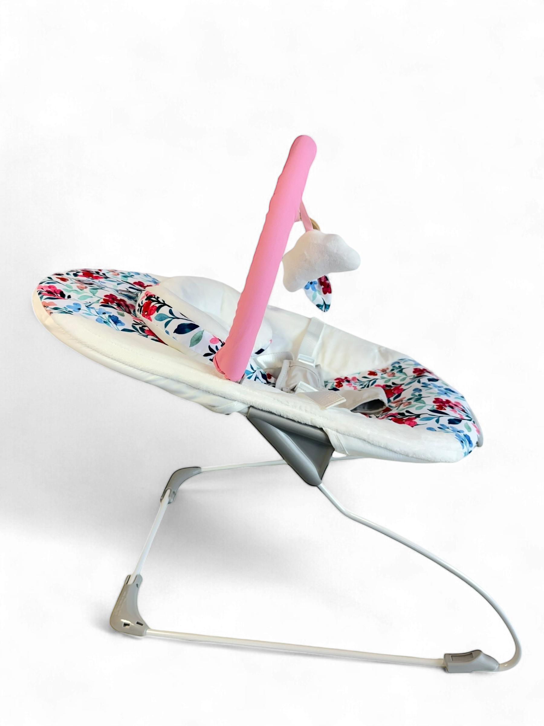 LADIDA My First Baby Bouncer with Soothing Music and Vibration, Removable Toy Bar with 2 Toys Suitable for Newborns - 321
