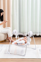 Grey Elephant Electric Baby Swing with Adjustable Speed, Time Control and Music 143