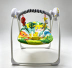 Bright Colour Safari Theme Electric Baby Swing with Adjustable Speed, Time Control and Music 693