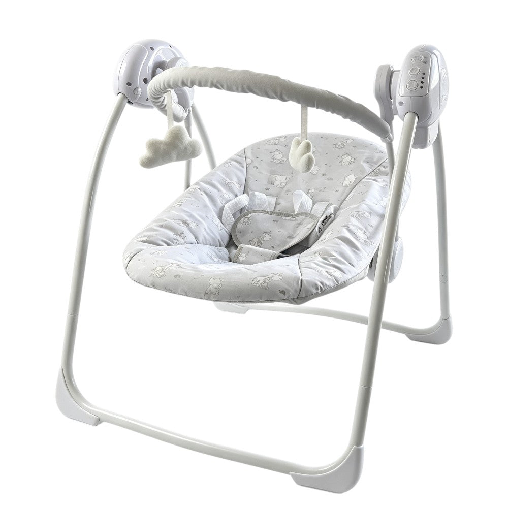 Grey Elephant Electric Baby Swing with Adjustable Speed, Time Control and Music 143