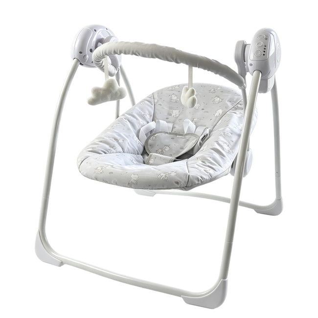 Grey Elephant Electric Baby Swing with Adjustable Speed, Time Control and Music 143 Hover Image