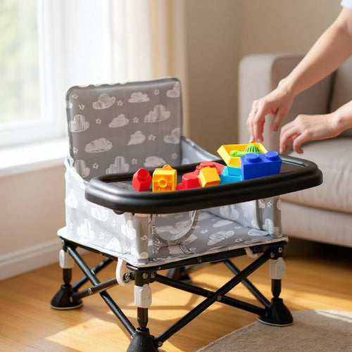 LADIDA Baby Seat Booster Toddlers Dining Seat Removable Tray with Travel Bag Portable 304