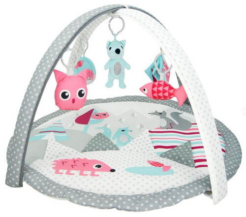 LADIDA Nordic Forest Soft Baby Play Mat Playgym with Removable Toy Arch and Toys -065
