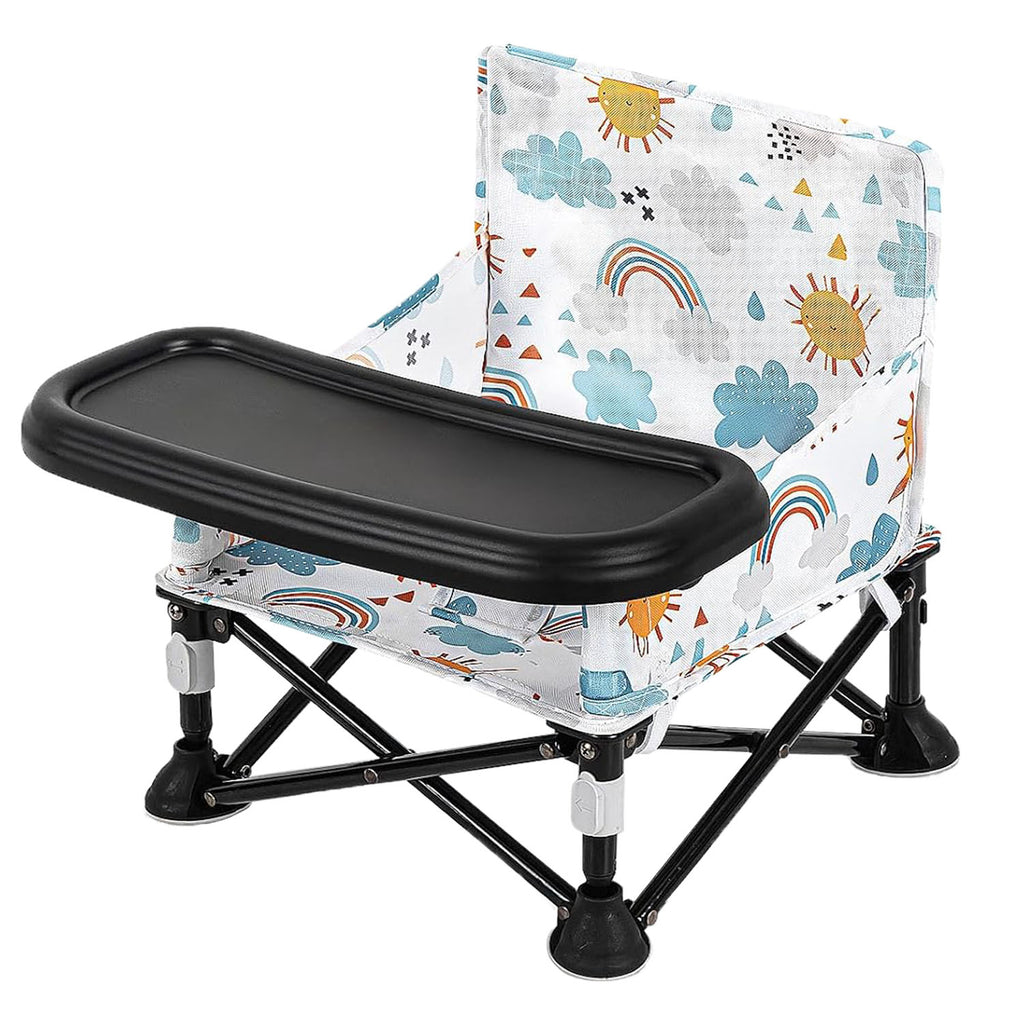 LADIDA Baby Seat Booster Toddlers Dining Seat Removable Tray with Travel Bag Portable 303