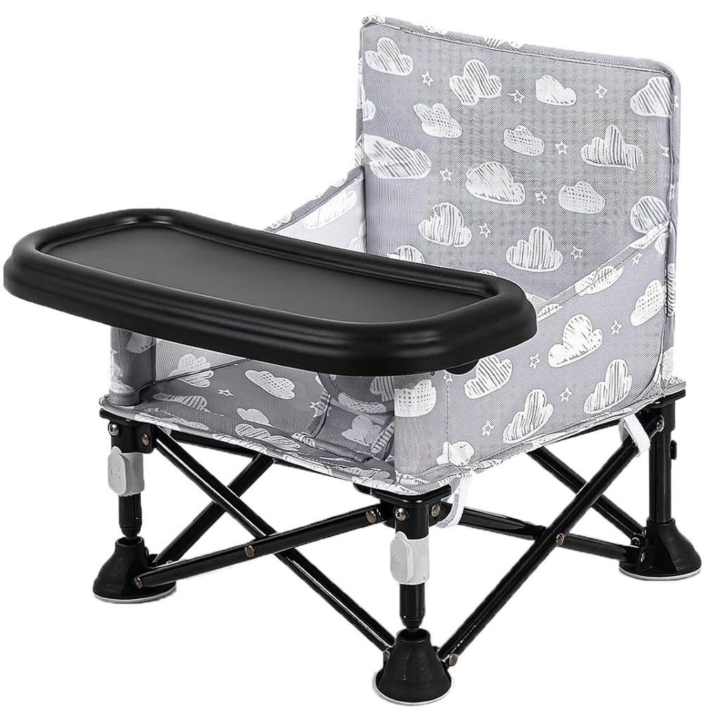 LADIDA Baby Seat Booster Toddlers Dining Seat Removable Tray with Travel Bag Portable 304
