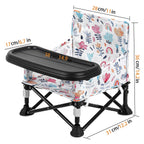 LADIDA Baby Seat Booster Toddlers Dining Seat Removable Tray with Travel Bag Portable 305