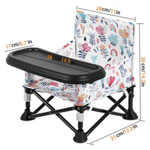 Load image into Gallery viewer, LADIDA Baby Seat Booster Toddlers Dining Seat Removable Tray with Travel Bag Portable 305