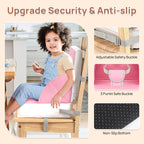 LADIDA Toddler Booster Seat (PU Pink))