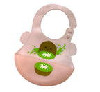 Silicone Cute Cartoon Soft Baby Bib Food catcher BPA Free Food Baby Apron seller