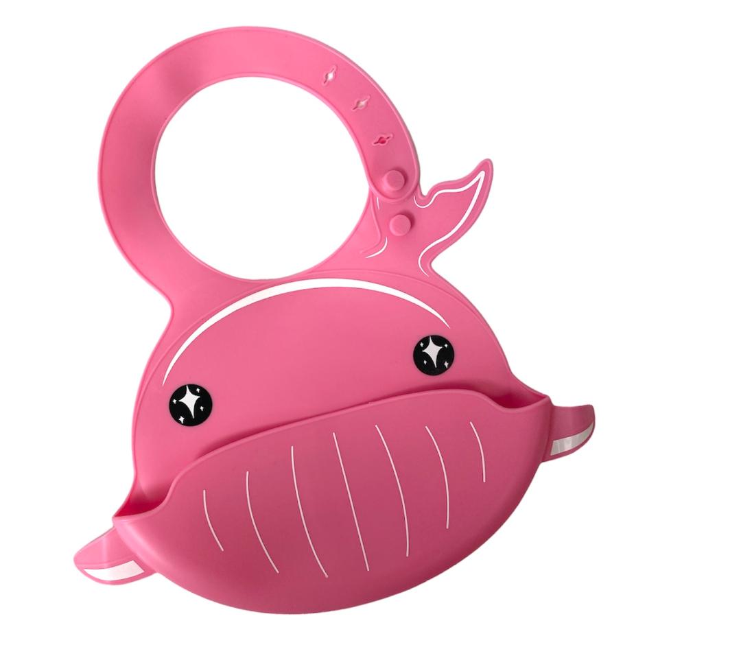 Silicone Cute Cartoon Soft Baby Bib Food catcher BPA Free Food Baby Apron seller