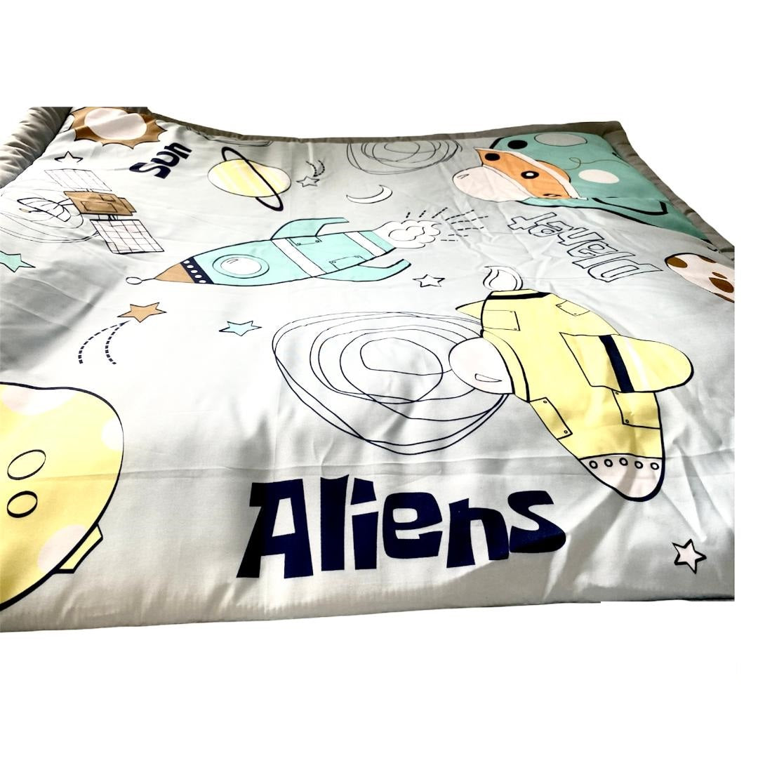 LADIDA Grey Space Tour Baby Play Mat-101