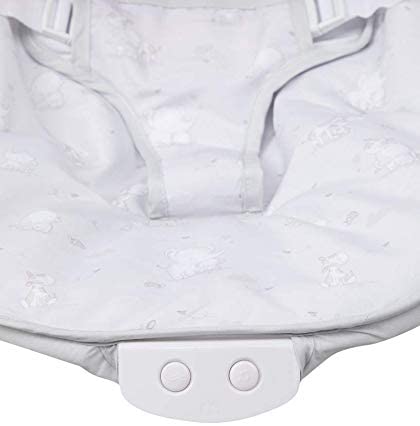 Grey Elephant Baby Bouncer with Removable Toy Bar, Soothing Music and Viberation - 144