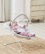 Grey Elephant Baby Bouncer with Removable Toy Bar, Soothing Music and Viberation - 144