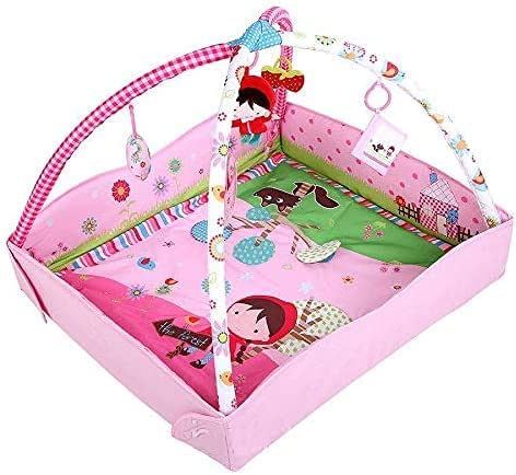 Pink 4 in 1 Large Baby Playmat with Light & Musical Toys