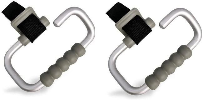 2pcs Aluminium Silver Pushchair Hooks Pram Hooks Universal Fitting Hover Image
