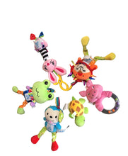 Load image into Gallery viewer, LADIDA Clip on Soft Baby Toys 6pcs, toys, Cot, Pushchair. 0+months Girl Style