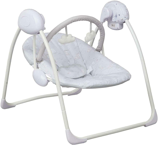 Grey Elephant Electric Baby Swing with Adjustable Speed, Time Control and Music 143 Hover Image