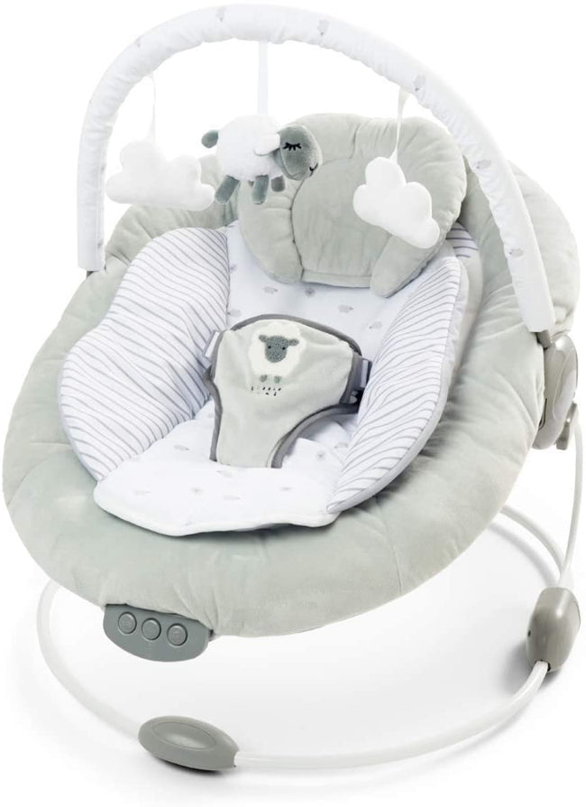 Grey Lamb Soft Padded Reclinable Baby Bouncer with Music, White Noise, Viberation - 77 Hover Image