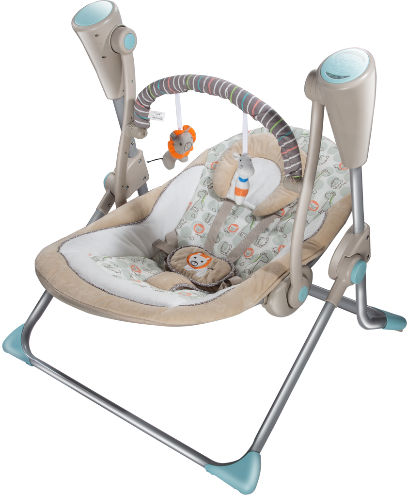Brown Animal Electric Baby Swing Brown 882 LADIDA UK Baby