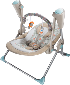 Brown Animal Electric Baby Swing (Brown 882)