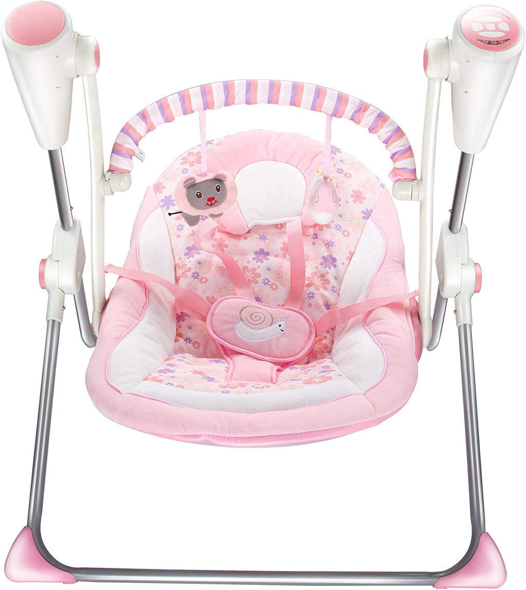 Pink Animal Electric Baby Swing (Pink 881)