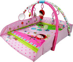 Pink 4 in 1 Large Baby Playmat with Light & Musical Toys