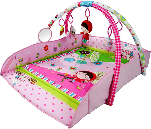 Pink 4 in 1 Large Baby Playmat with Light & Musical Toys