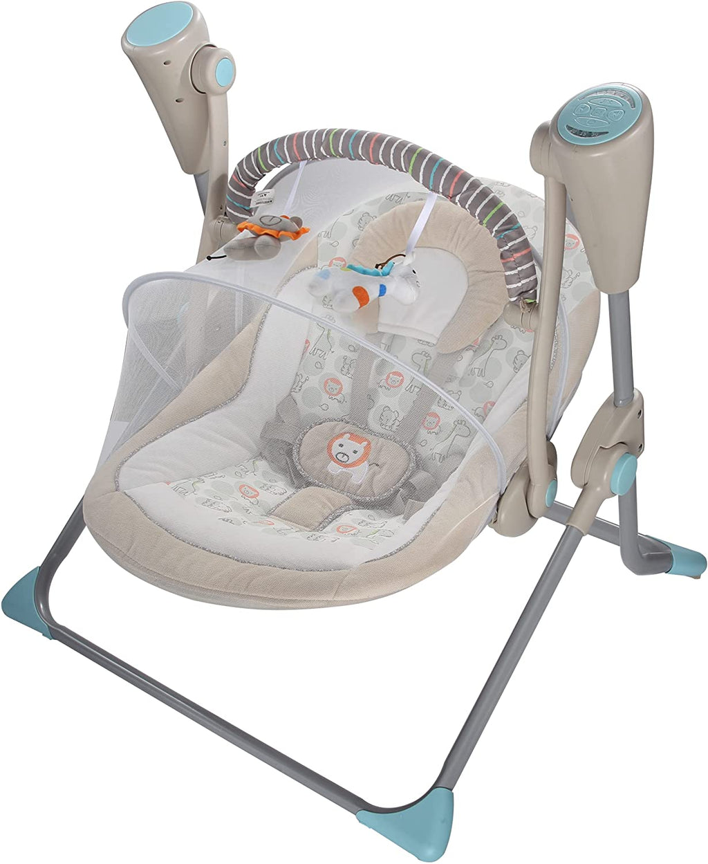 Brown Animal Electric Baby Swing (Brown 882)