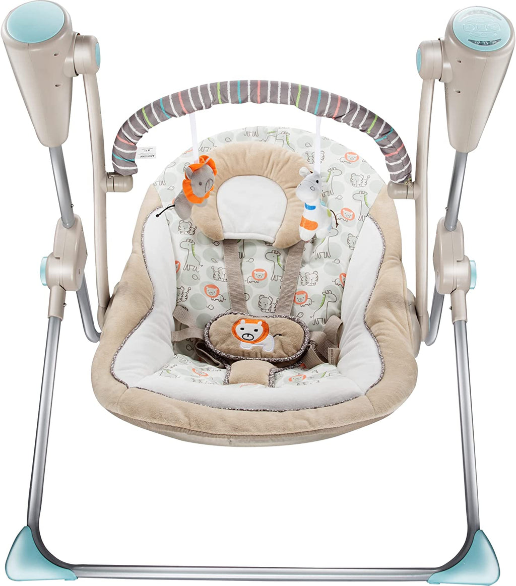 Brown Animal Electric Baby Swing (Brown 882)