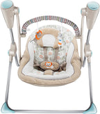 Brown Animal Electric Baby Swing (Brown 882)