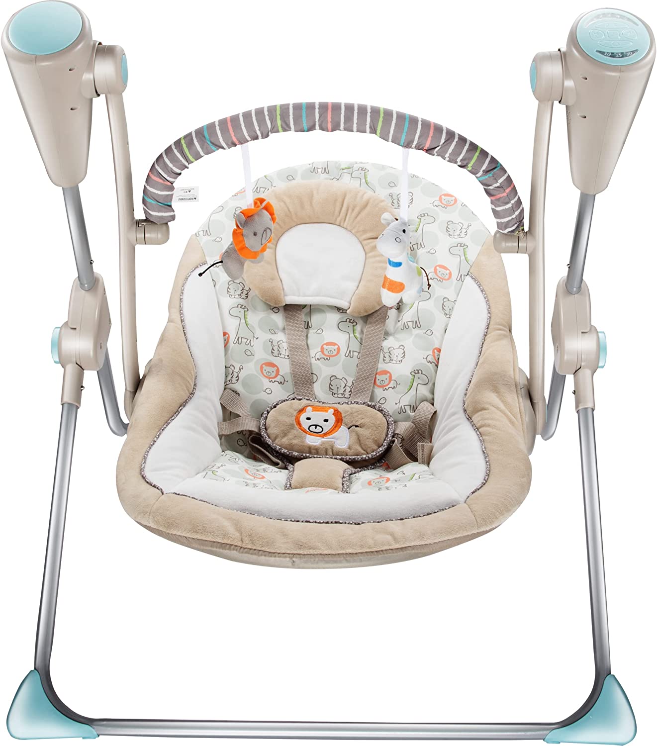 Brown Animal Electric Baby Swing (Brown 882)