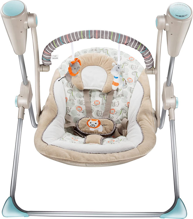 Brown Animal Electric Baby Swing (Brown 882) Main Image