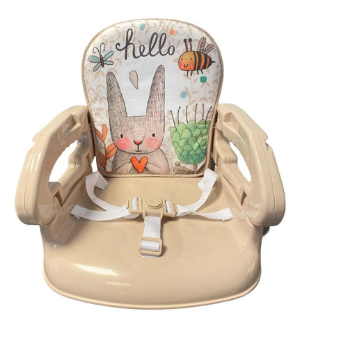 Deluxe Bunny Beige Baby Foldable Booster with Removable Tray 152