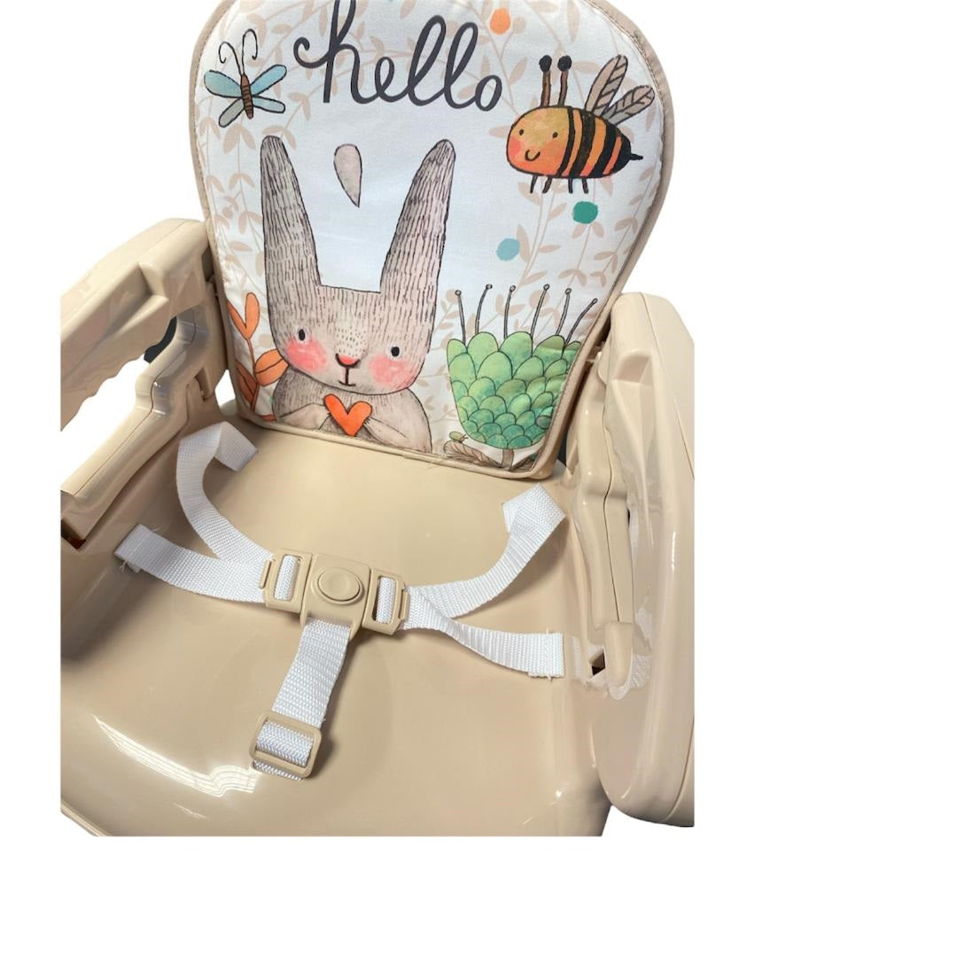 Deluxe Bunny Beige Baby Foldable Booster with Removable Tray 152