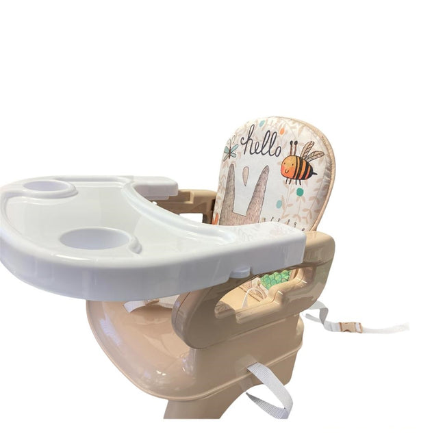 Deluxe Bunny Beige Baby Foldable Booster with Removable Tray 152 Hover Image