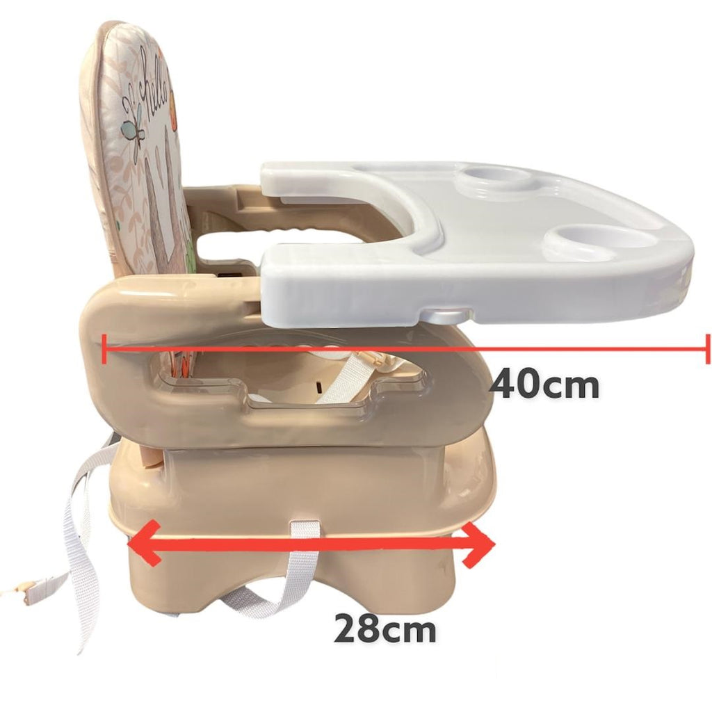 Deluxe Bunny Beige Baby Foldable Booster with Removable Tray 152
